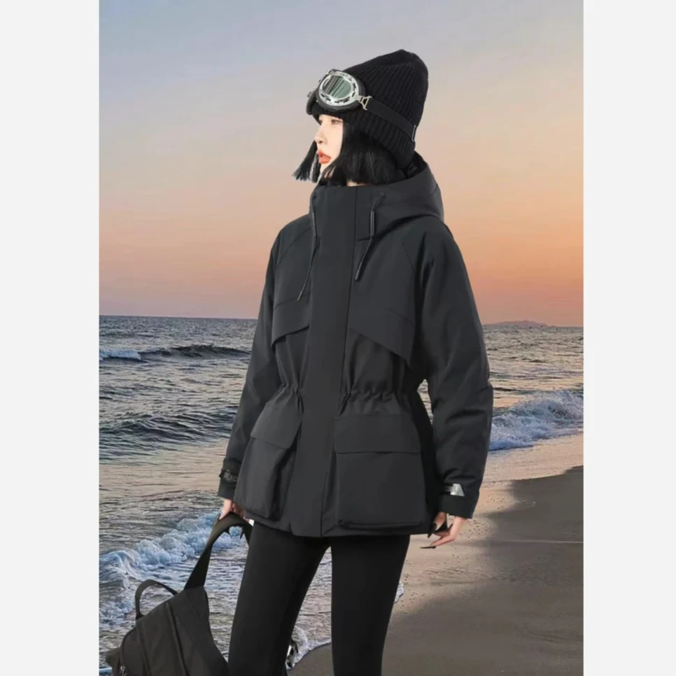 羽绒服女冬款2024年新款爆款小个子上档次修身防风保暖外套8607