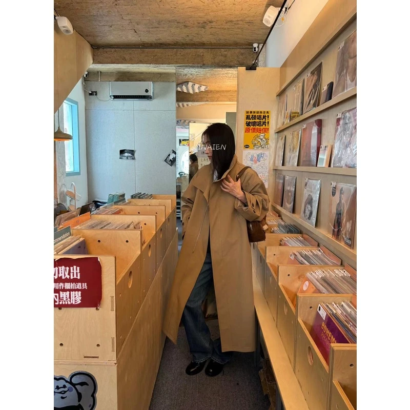 【INAIEN】线上款 法式复古经典款立领风衣 (清仓) P3517