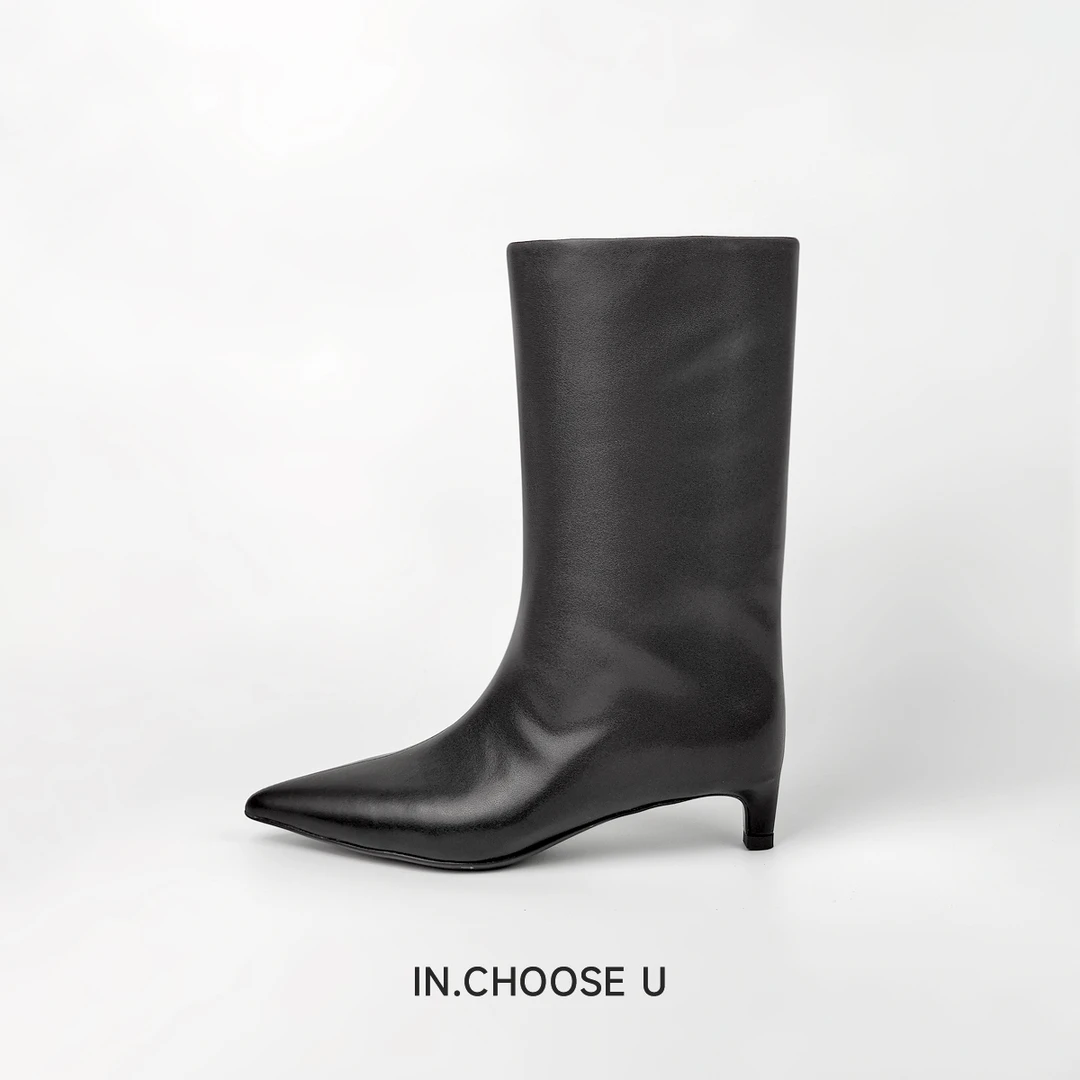 IN.choose u非档口款（牛皮）尖头靴#0020