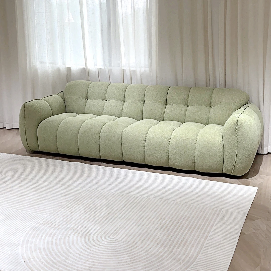 邦磊/原创正版/中古南瓜北欧奶油风现代简约客厅法式复古直排沙发