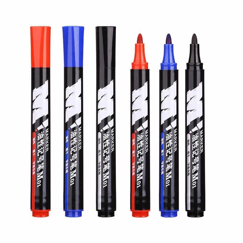 晨光Y2204记号笔油性笔大头笔箱头笔快递笔黑防水不掉色