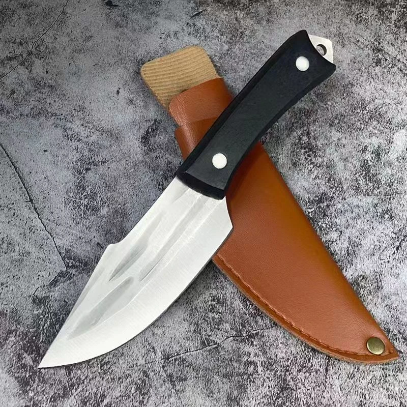 户外露营手把肉家用锋利不锈钢水果刀烧烤羊排手工小刀野营剔骨