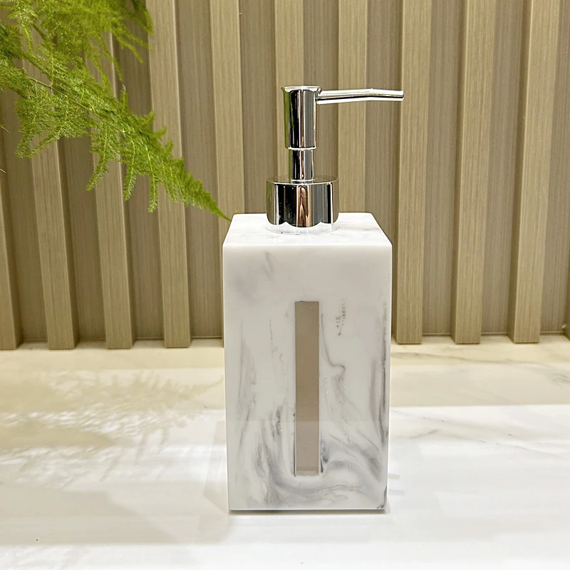 可视洗手液按压瓶盒子大理石纹压嘴起泡瓶皂液器沐浴露乳液分装瓶