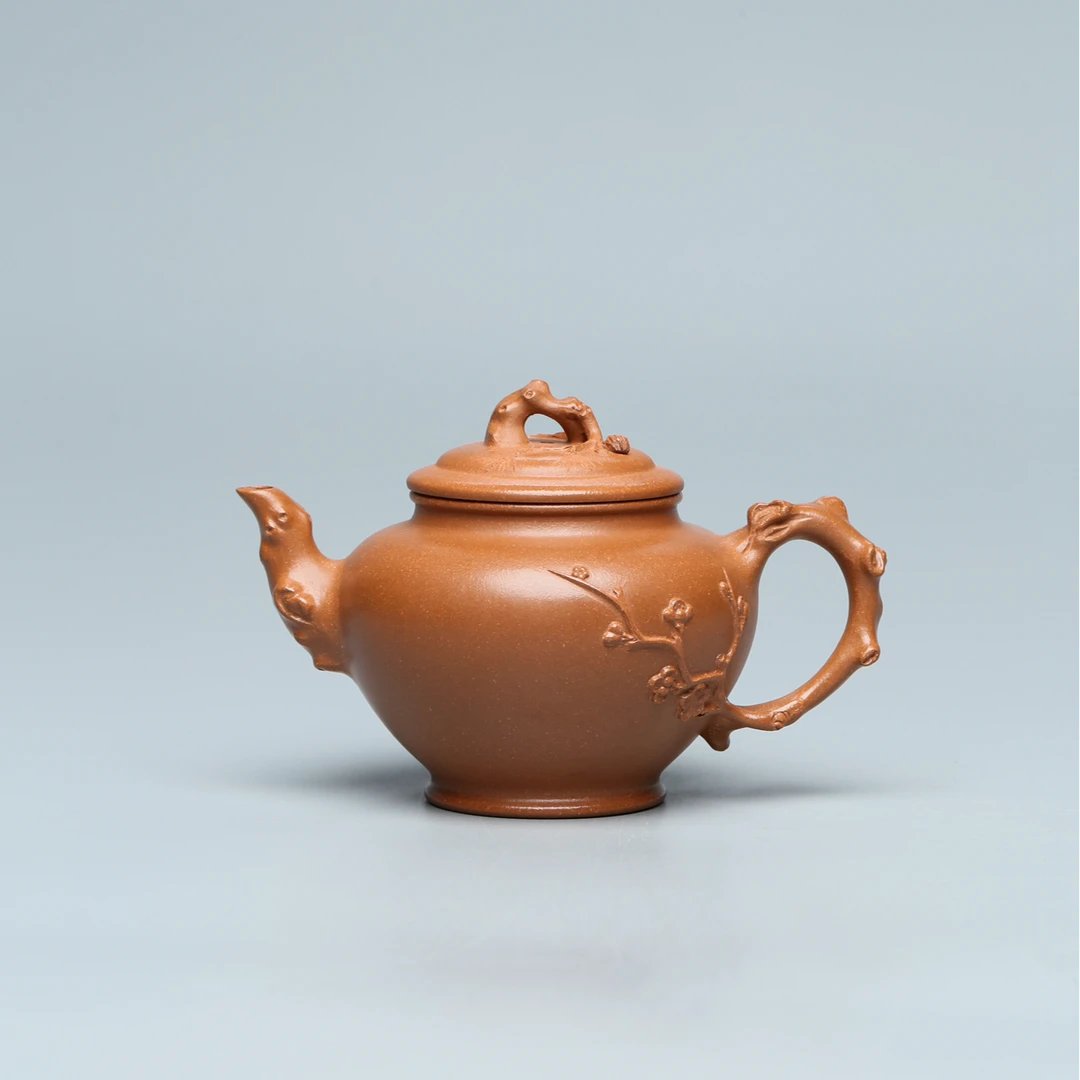 达观SD176【紫茗轩】范勤君 报春 降坡泥 220CC紫砂壶壶缘香