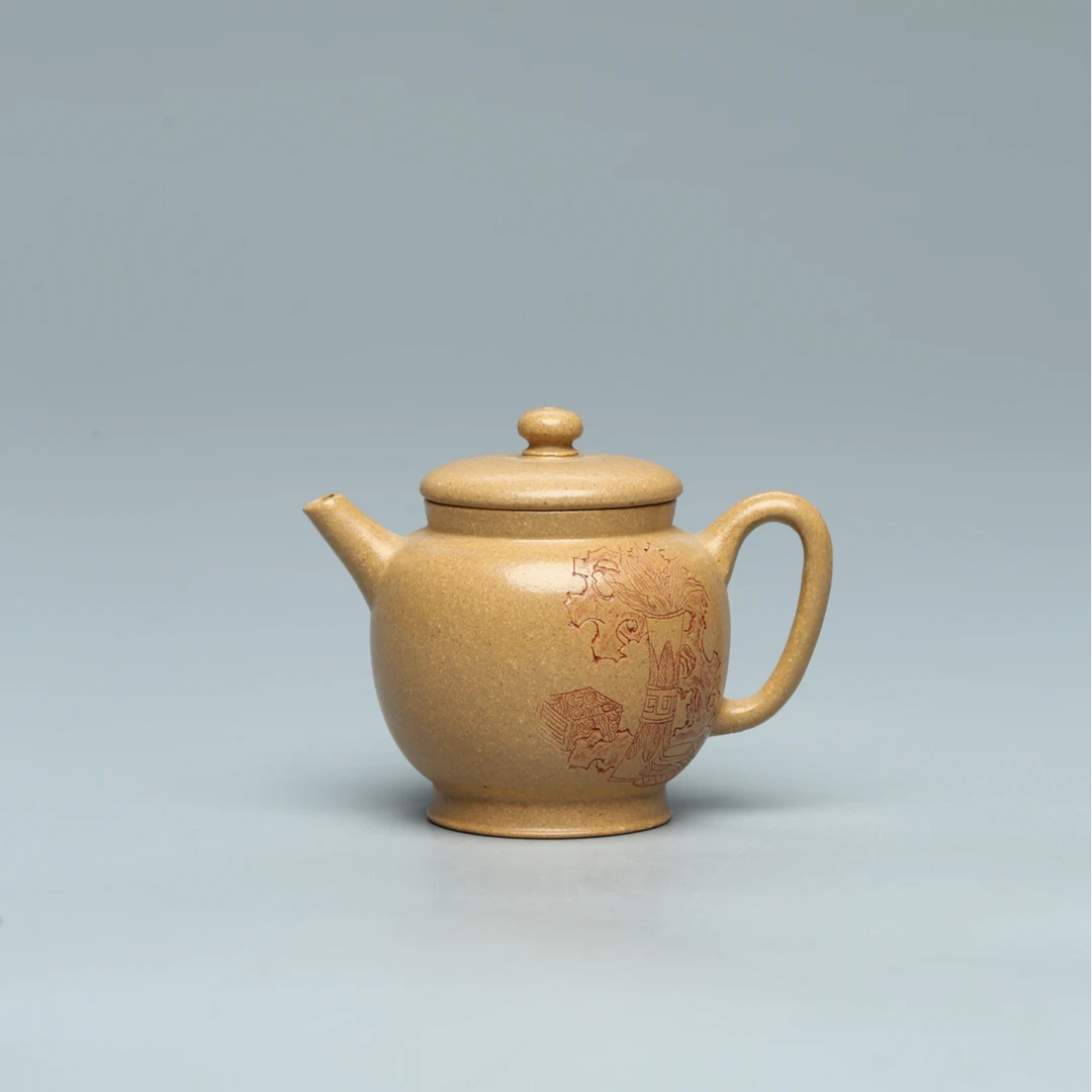 达观SD80【紫茗轩】范勤君 奇石宫灯 段泥 150CC紫砂壶观达