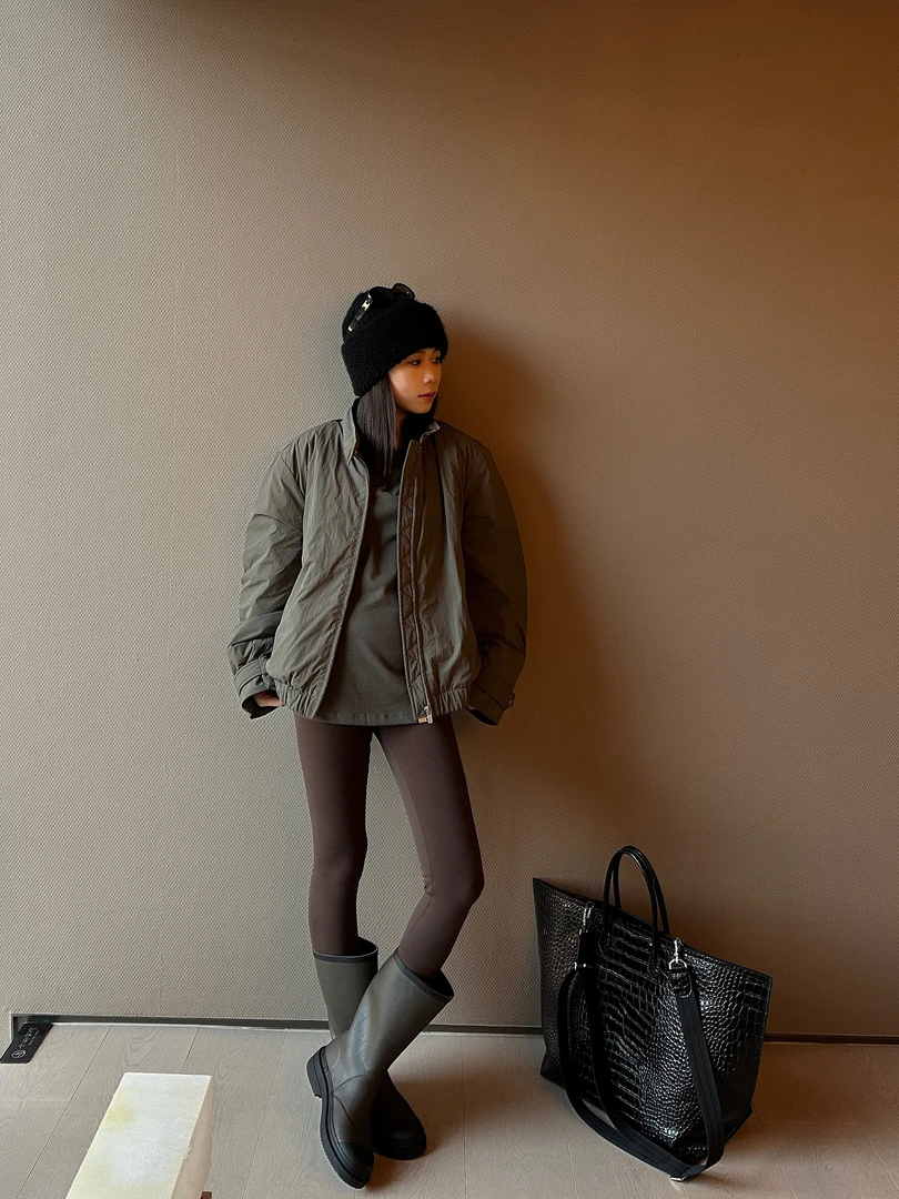 ALIN【立领绿羽绒】秋冬气质立领宽松休闲保暖羽绒服 24-AWDH5002