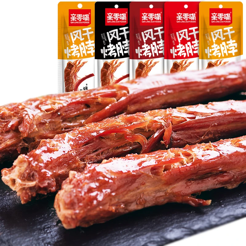 亲零嘴风干烤脖香辣黑鸭味肉熟食零食小吃非鸭脖子