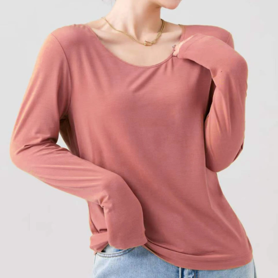 FL 春夏款女打底衫轻度衣美利诺超细羊毛+德容+莫代尔混纺