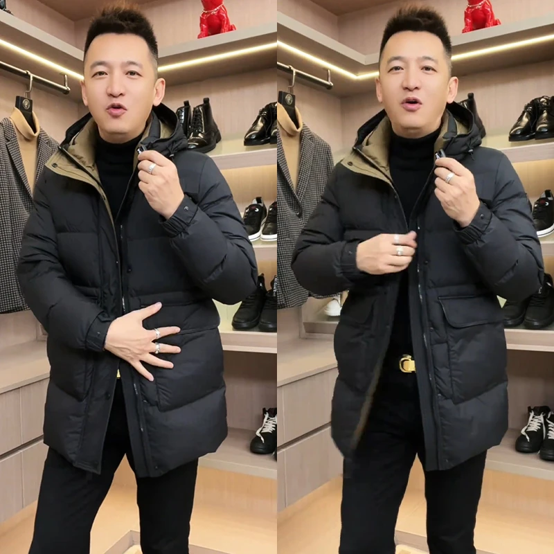 冬季新款羽绒棉服男士高级修身加厚上衣夹克韩版轻薄休闲保暖外套