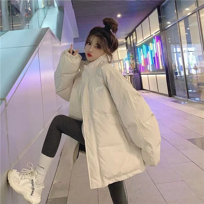 短款棉服女2025新款韩版棉衣女外套网红面包服学生棉衣立领百搭