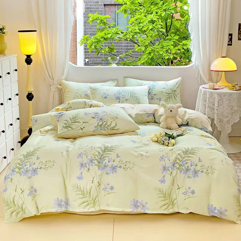 2024新款清新全棉四件套印花小清新轻奢时尚亲肤200*230cm
