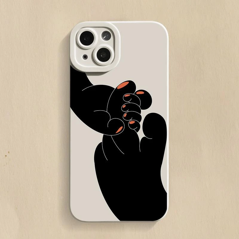 小手牵大手 iPhone16手机壳苹果15promax套14创意13原创12新款11