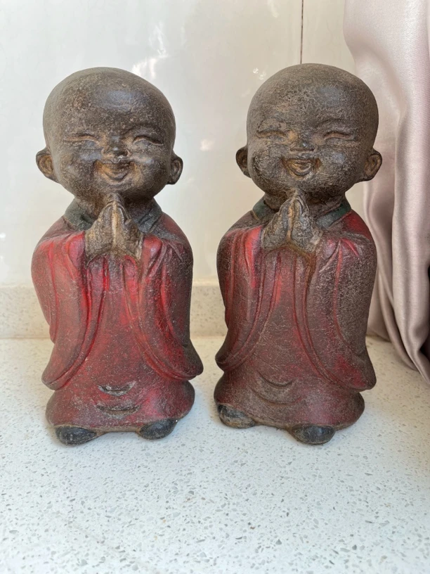 青石材质  沙尼 一对  不包邮