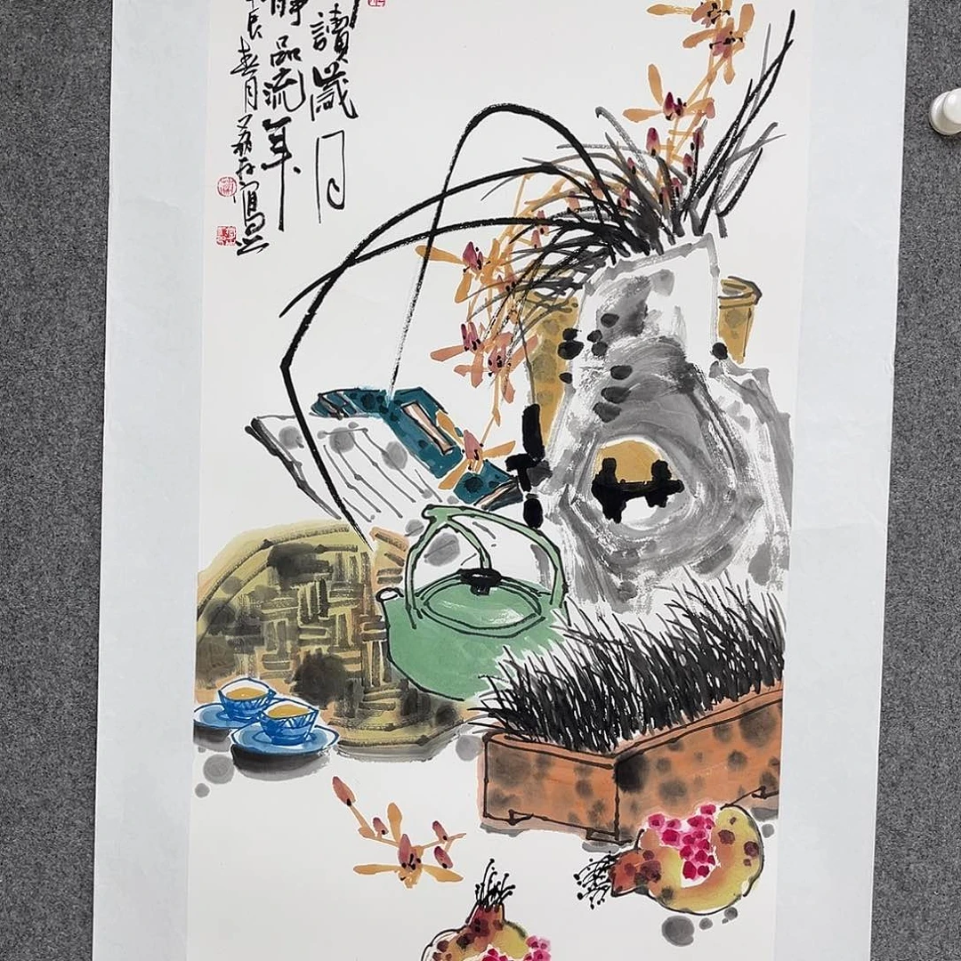 绘画艺术家 真人真迹