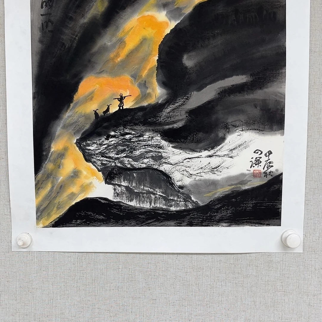 绘画艺术家 真人真迹