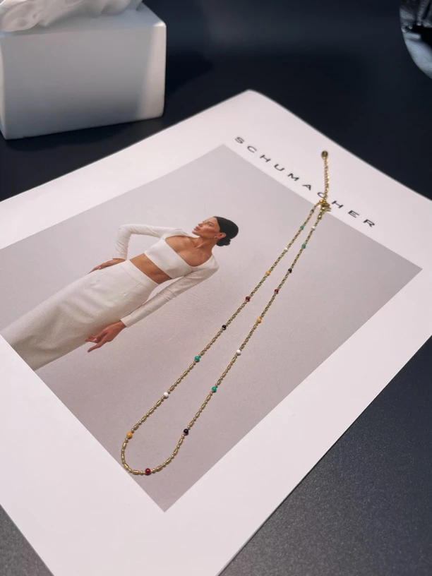 钛钢项链 气质简约轻奢小众设计师款项链