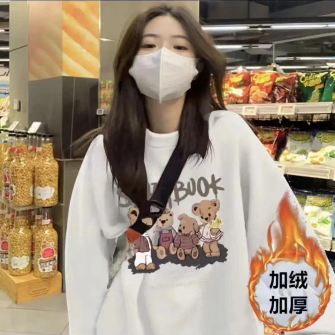 【超柔宝宝绒】重磅加绒男女同款圆领潮牌卫衣集合多图