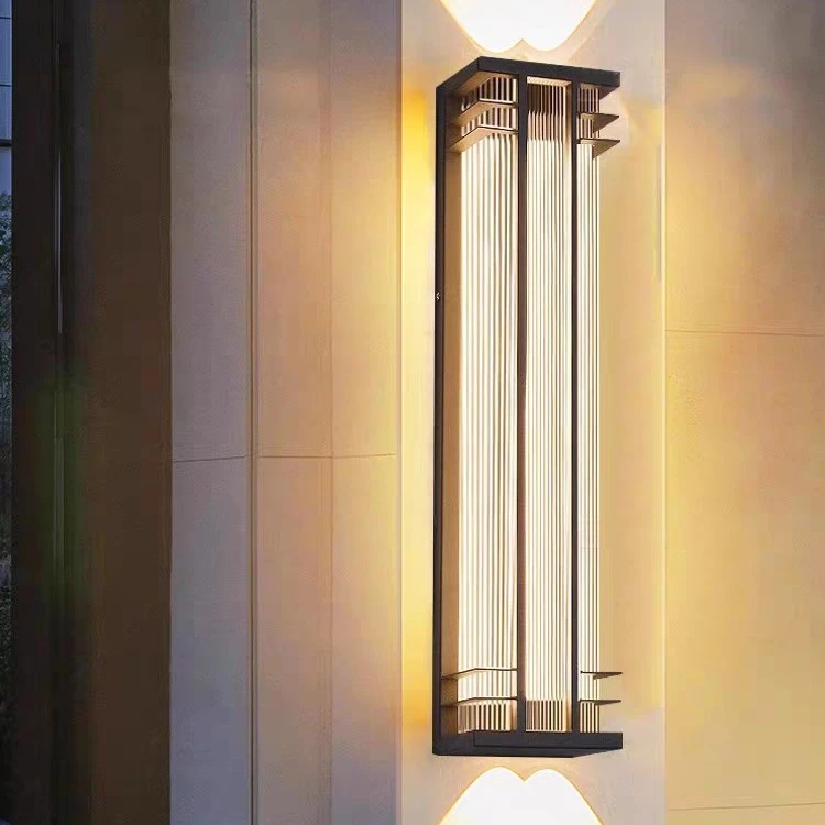 户外壁灯防水超亮别墅庭院外墙壁灯双头发光室外大门柱子两侧壁灯