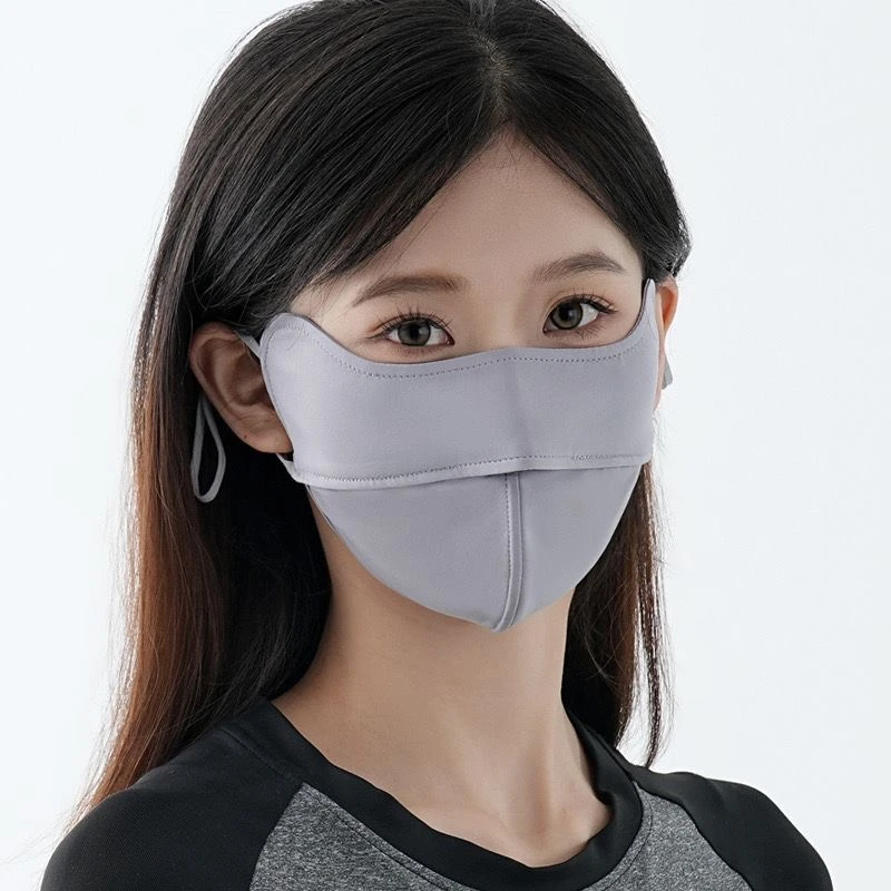 5D立体鱼软骨防晒口罩面罩紫外线面纱夏季护眼角面罩透气男女同款