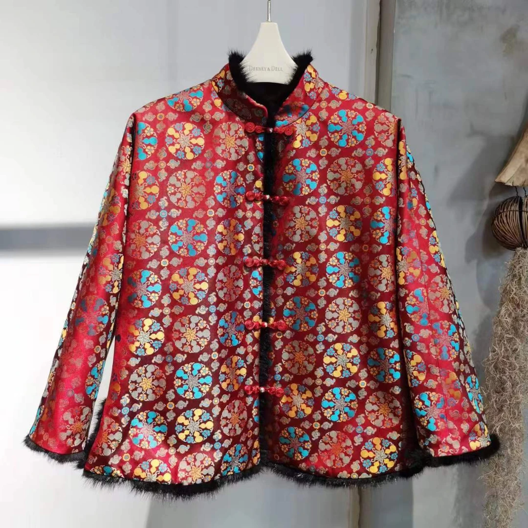 非物遗宋锦国风棉衣棉服28417