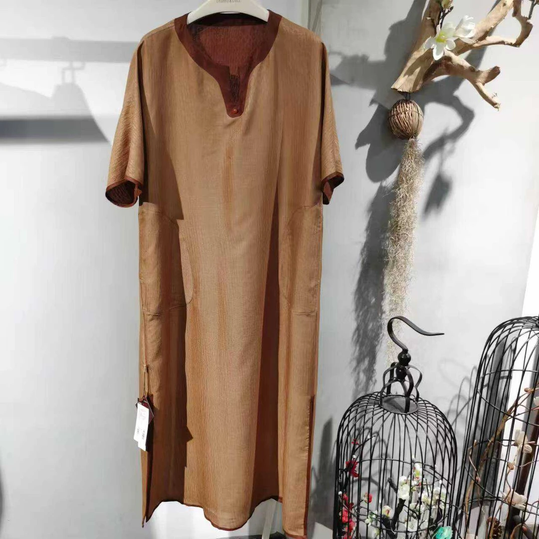 非物遗异色罗国风连衣裙44082