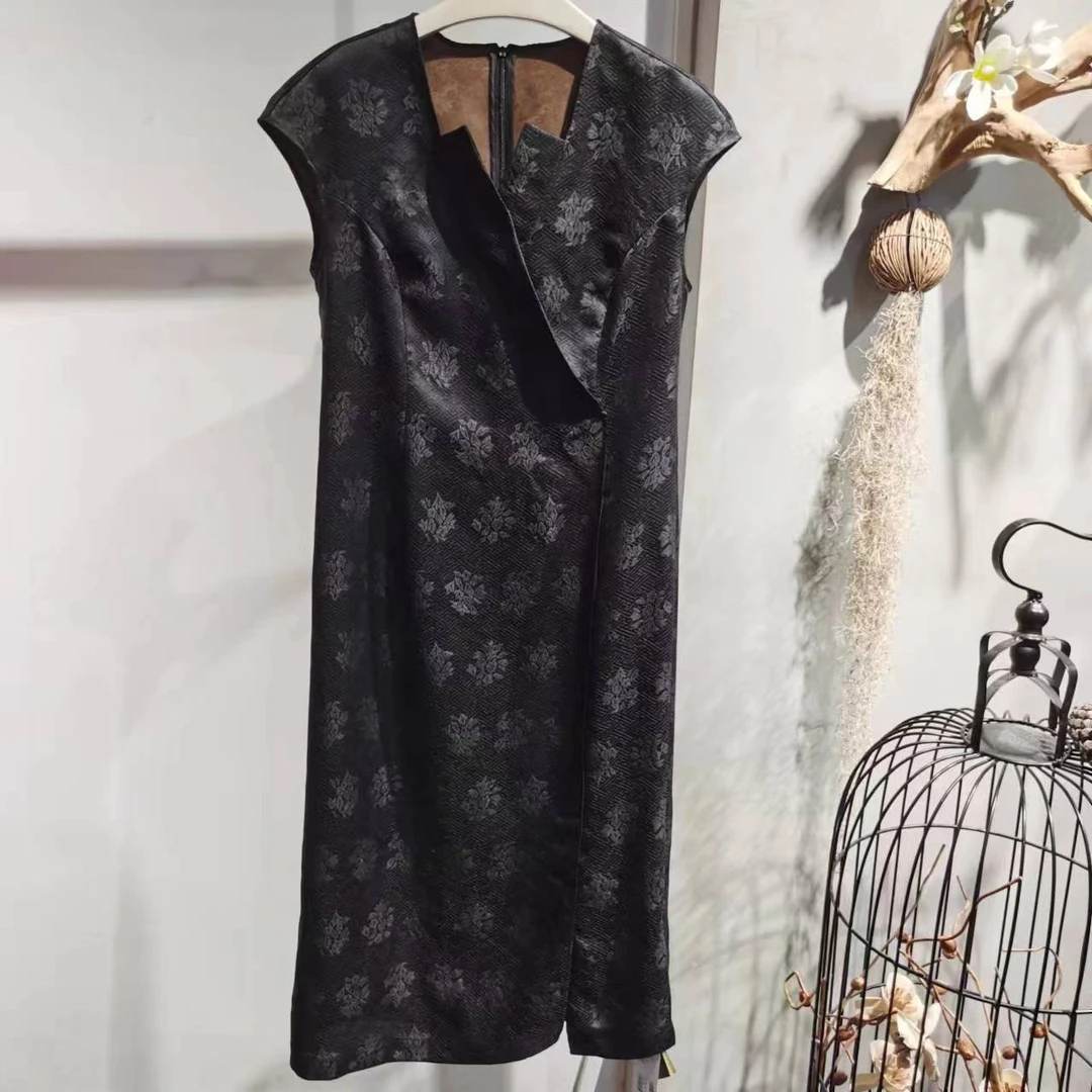 非物遗香云纱莨绸连衣裙48213