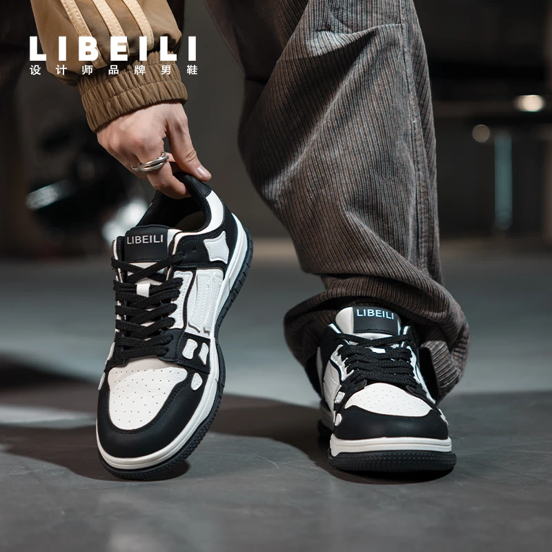 2024新款男女低帮熊猫配色透气板鞋小白鞋百搭休闲情侣鞋爆款男鞋