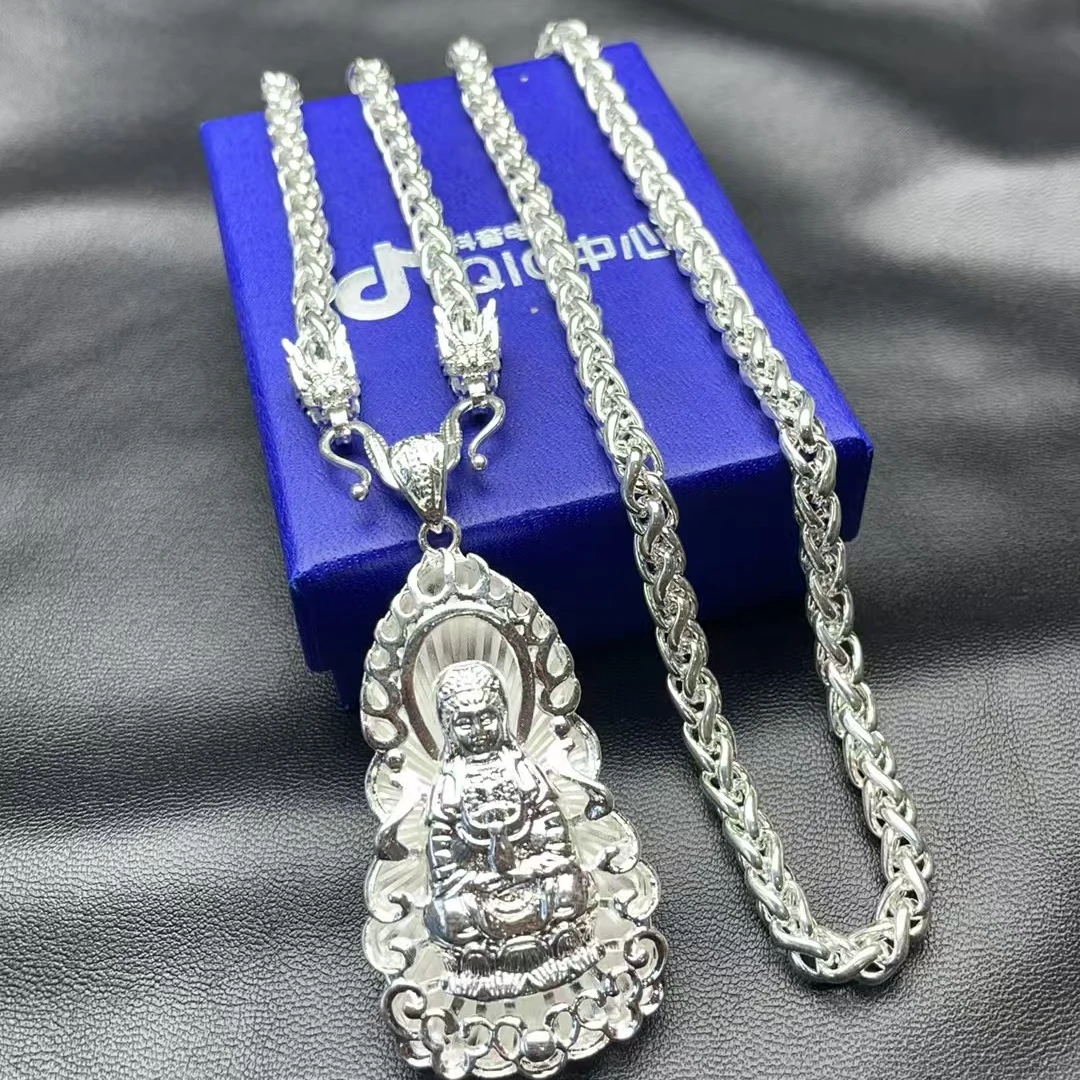 2男士双龙头锁扣腰带链子配套观音