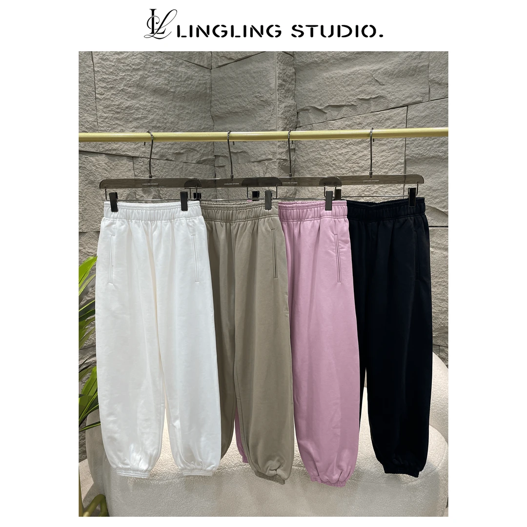 021701- 零零『潮流神裤』2024春夏时尚休闲纯色百搭宽松秋冬哈伦裤