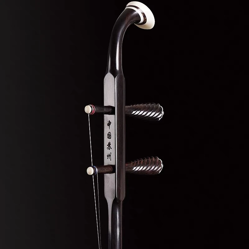 黑檀扁八角二泉琴