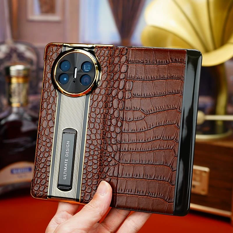 【头层牛皮】适用华为 Mate X5手机壳新款真皮磁吸智能翻盖支架商