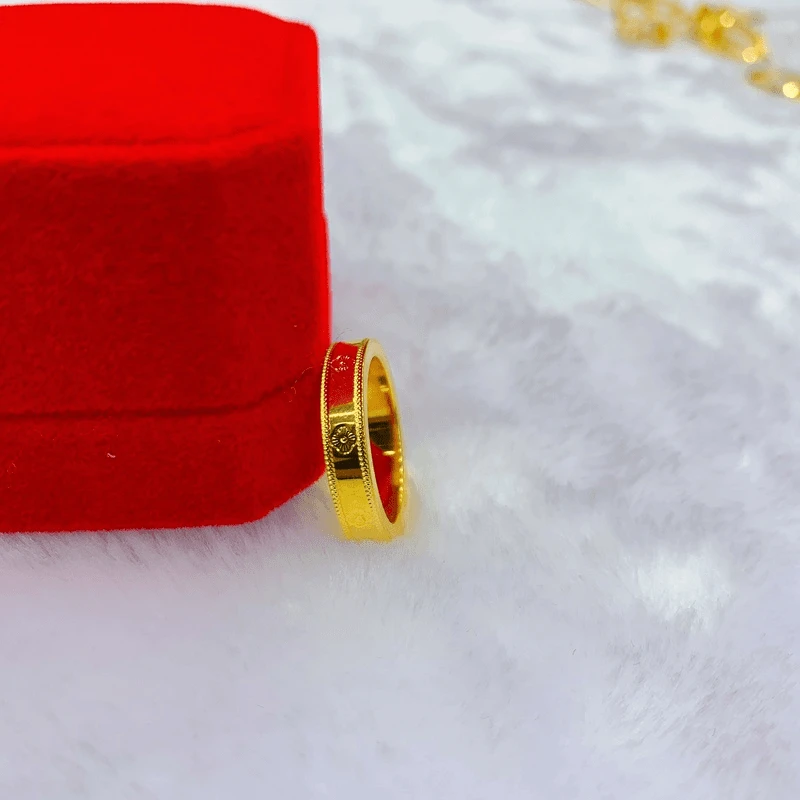 铜合金戒指 四叶草闭口戒指