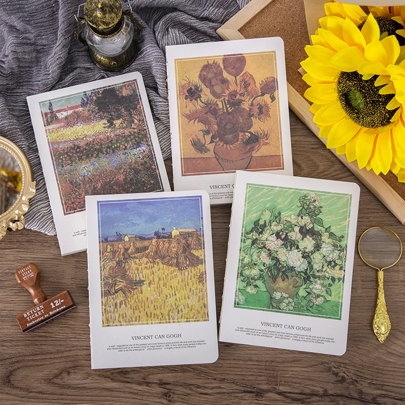 32K裸装素描本空白手账本梵高系列美术生专用速写本绘画本高颜值