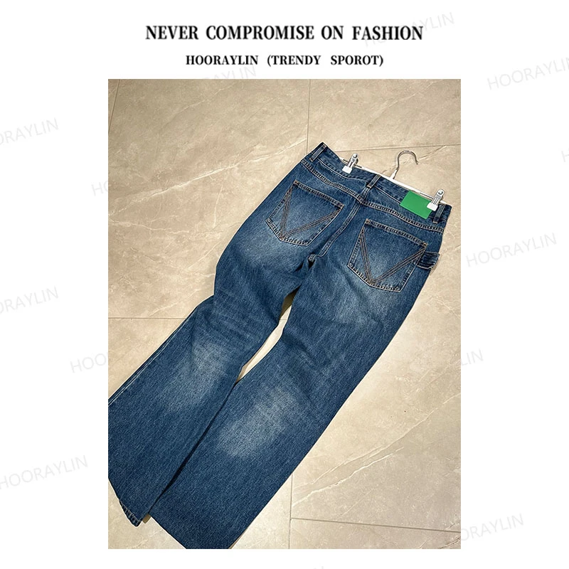 【HoorayLin】 “绿牌”显腿长5cm经典牛仔裤#QD018