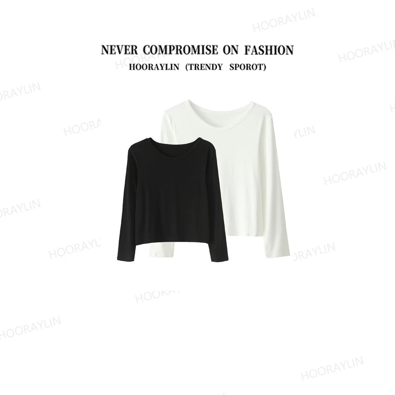 【HoorayLin】双色打底亲肤质感长袖#QD271