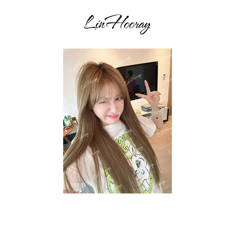 【HoorayLin】荧光色的开心短袖莫奈花园风#HD8118