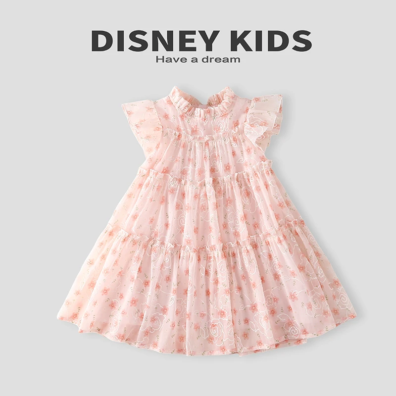 Disney迪士尼女童连衣裙夏季公主裙XOE2SQ424