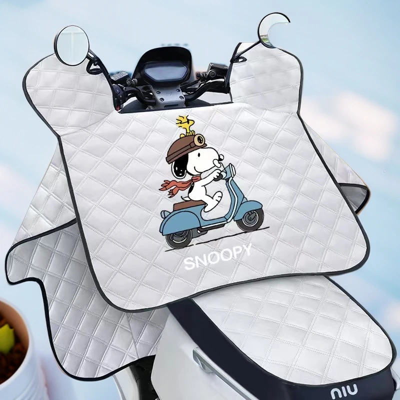 电动车挡风被夏季防晒罩电瓶摩托车防水防风夏天薄款遮阳通用隔热