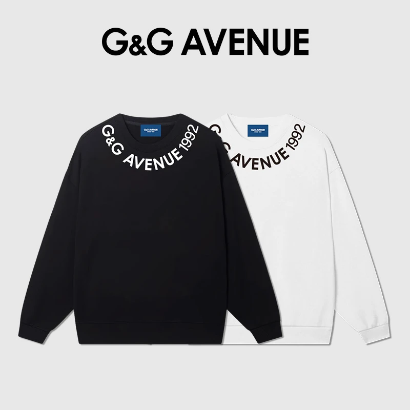 法国G&G AVENUE轻奢潮牌秋季休闲圆领卫衣男女同款-GW2423086