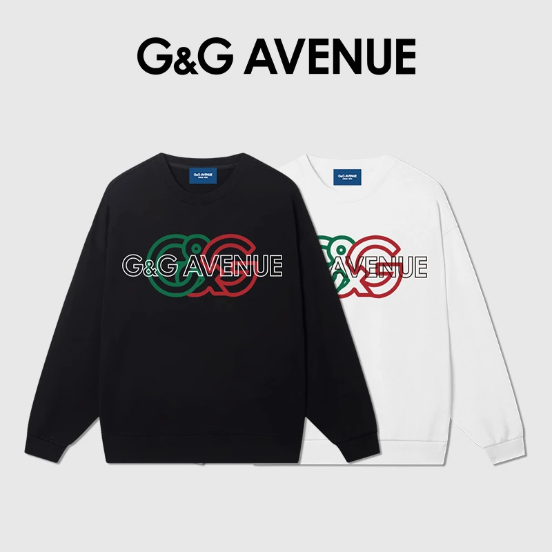 法国G&G AVENUE轻奢潮牌卫衣春秋休闲圆领卫衣男女同款-GW2423014