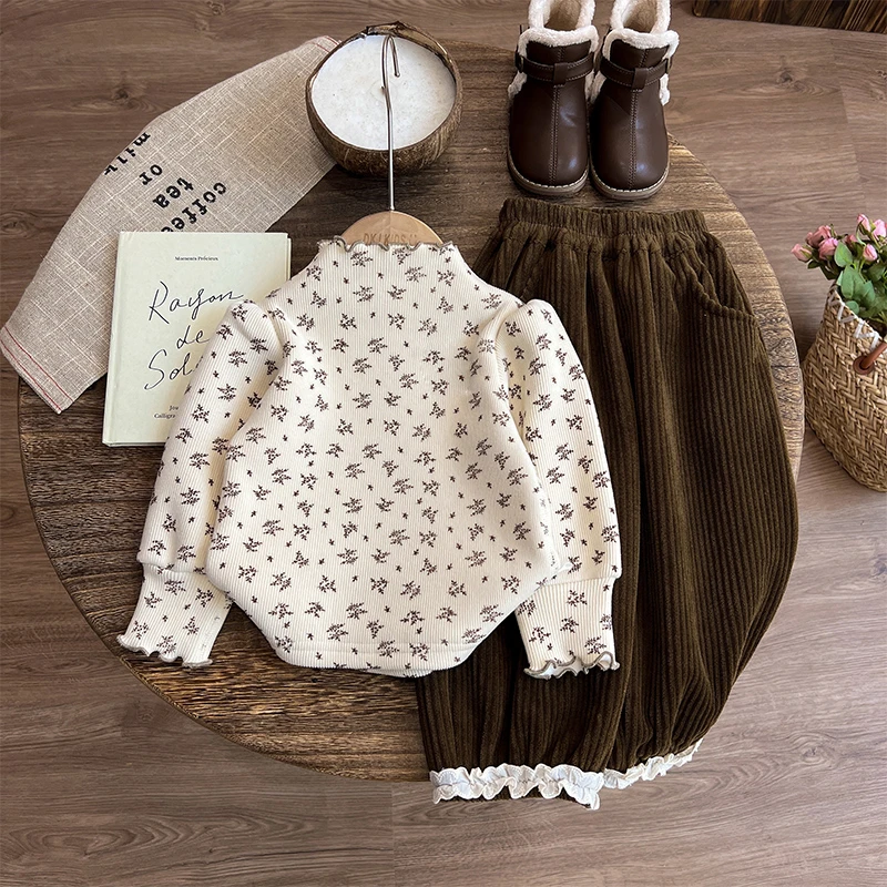 女童加绒打底衫冬季儿童上衣秋冬T恤高领女宝宝冬装内搭保暖加厚