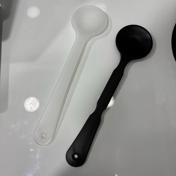 大号磨砂挡眼板测视力用配镜验光长宽柄遮眼勺黑白两个眼睛遮盖板