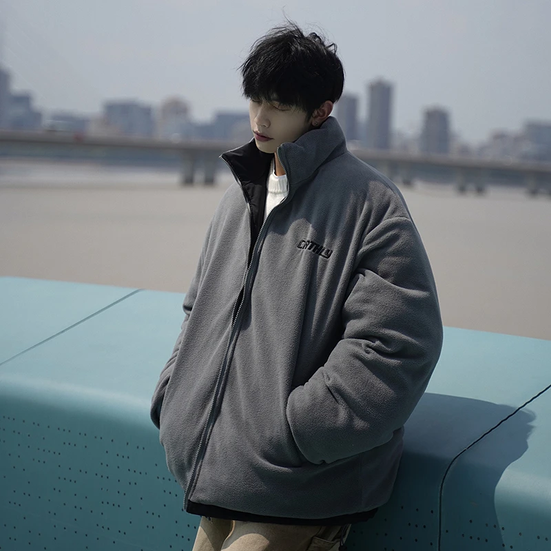 潮牌两面穿棉衣88132