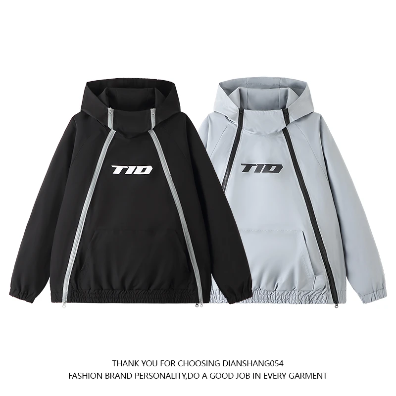 JK158潮牌登山防风套头工装冲锋衣外套