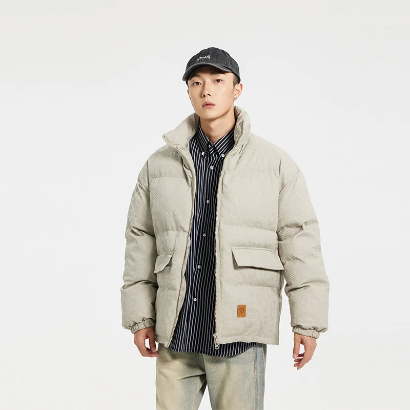 LOSTBONES潮牌防水立领棉衣M2810