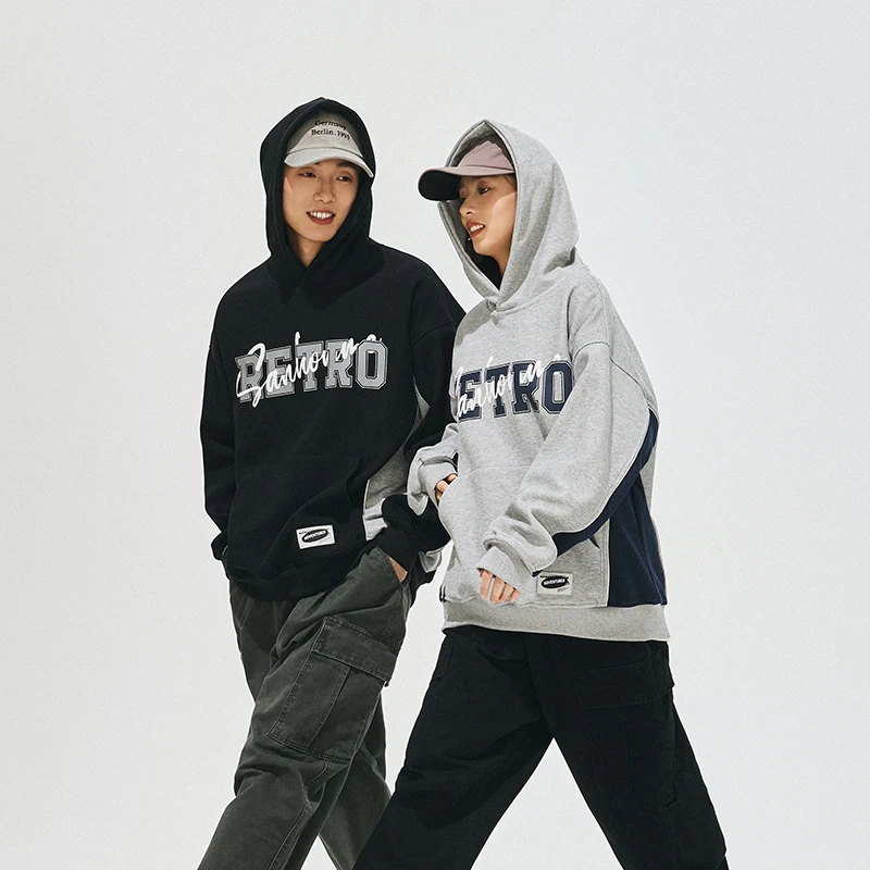 潮牌字母连帽卫衣2930