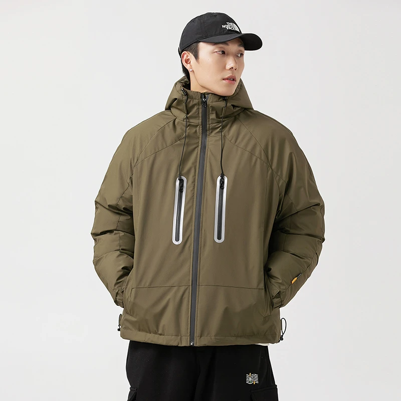 MF8212潮牌山系户外冲锋衣冬季保暖防风连帽棉衣