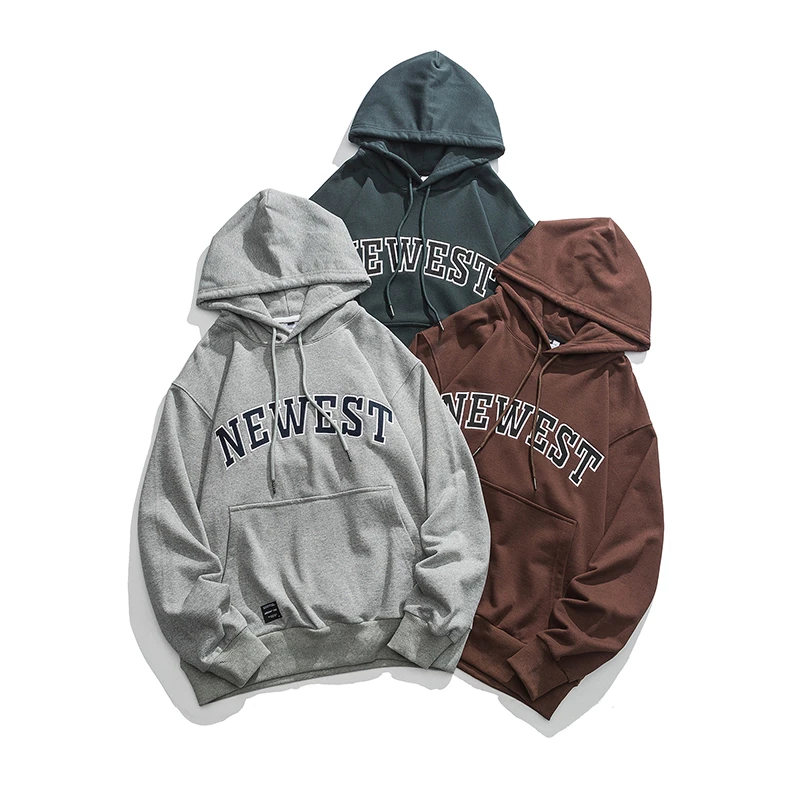 潮牌连帽卫衣W8121