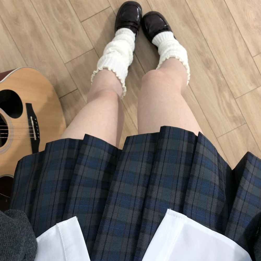 空栗鼠丸【凛月】日系原创jk格裙学院风高腰校供百褶裙jk衬衫套装