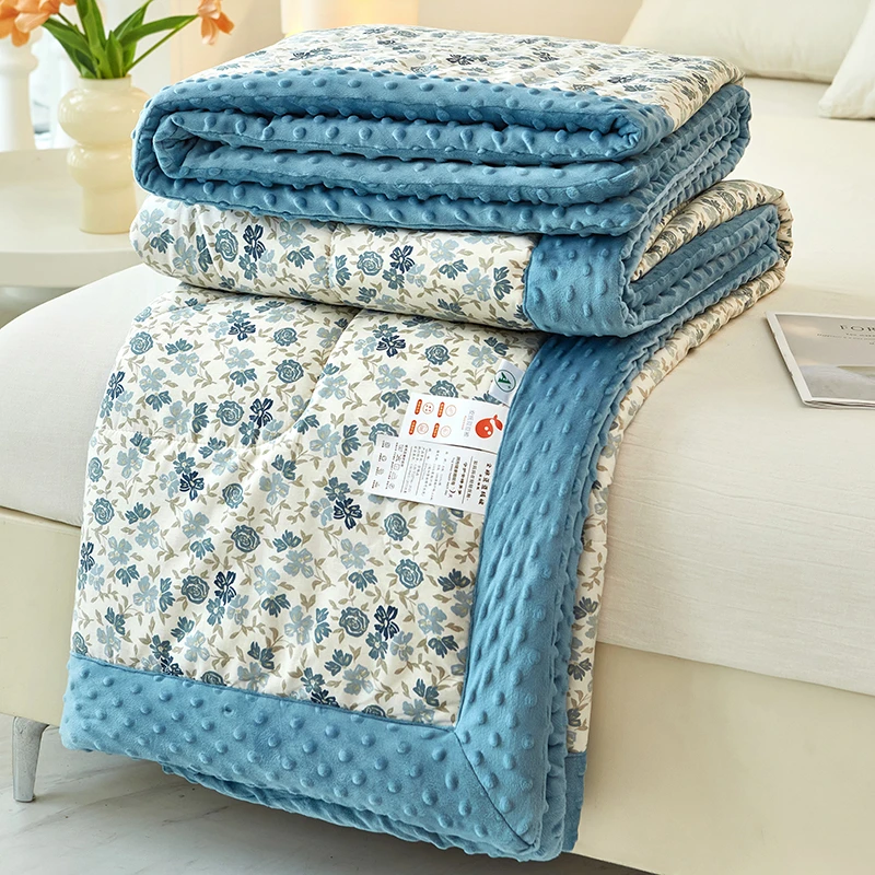 豆豆被A版纯棉B版棉被双面可机洗夏被加厚春秋被冬被宿舍毛毯a